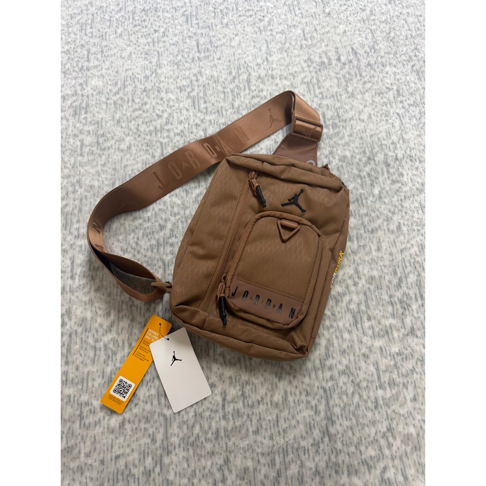 Jordan‎ Jumpman Jam Collector Cordura Sling Crossbody Bag Archaeo Brown  NEW